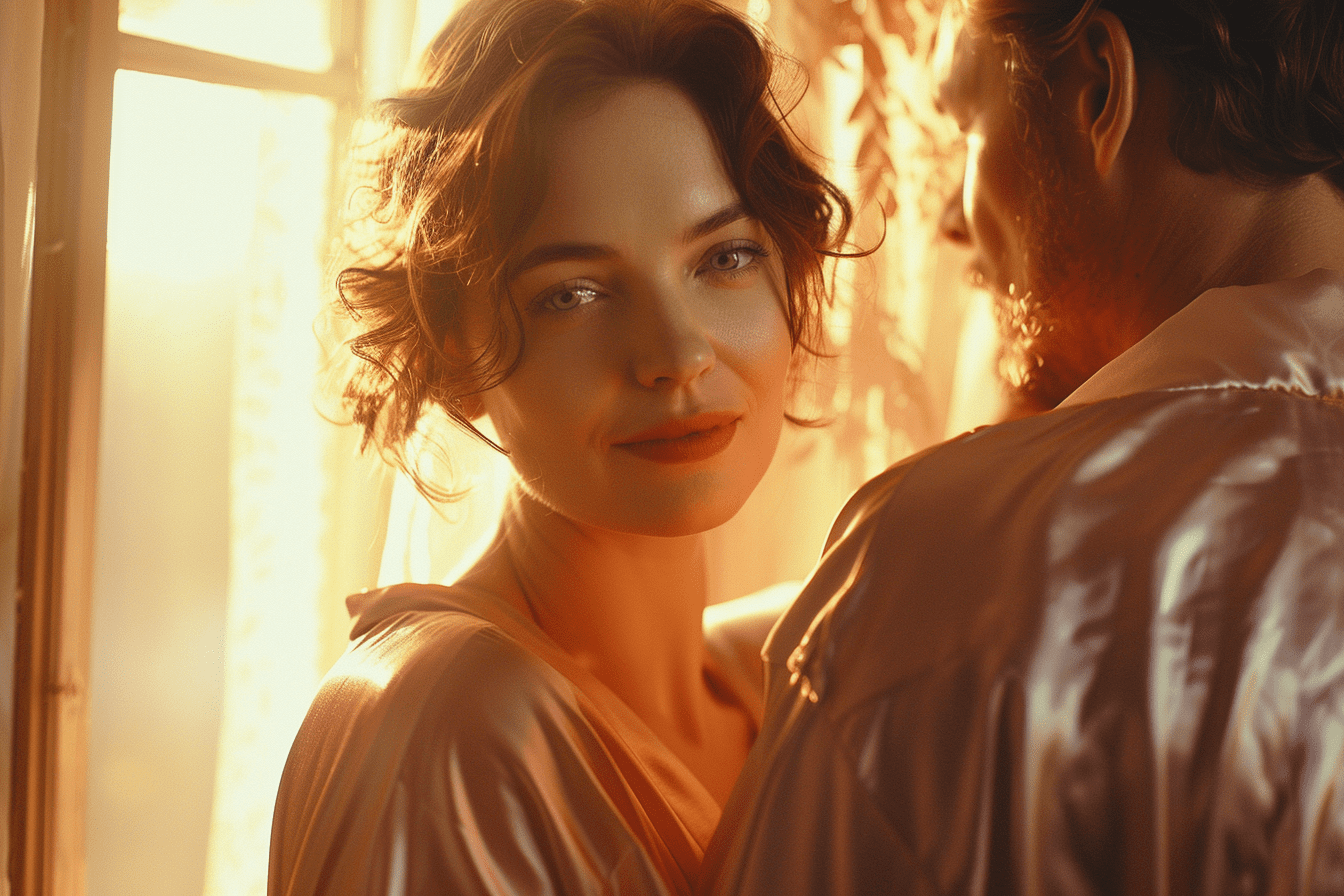 Paar in warmer Atmosphäre – Visual für Sexualcoaching beim ARMONIA Institut